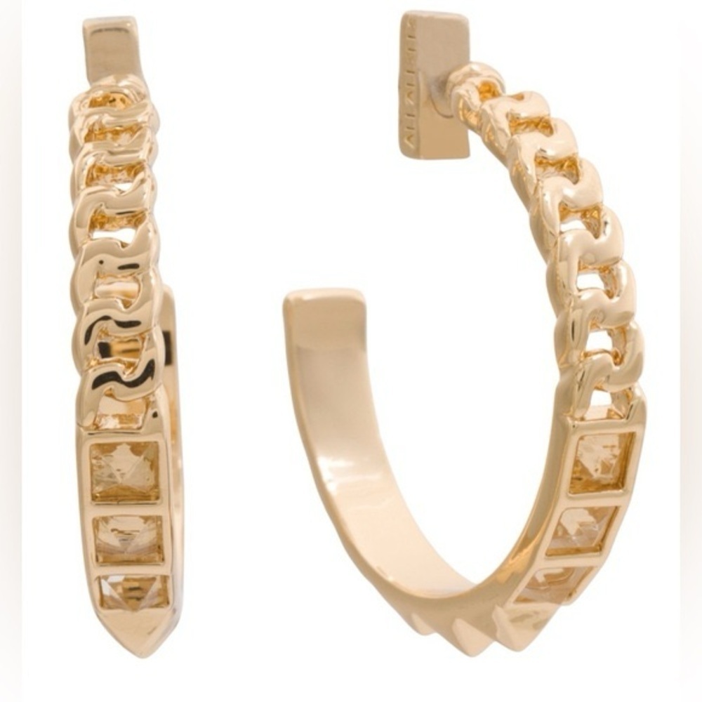 All Saints Mia Mix Studded Hoop Earrings
